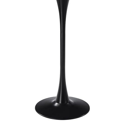 LeisureMod Bristol Collection 31-Inch MDF Round Bar Height Table, Black | Modern, Top, Pub, Pedestal Base, Bistro Cocktail Table, Kitchen, Dining Room, Cafe, Restaurant, Home Bar - color: Black, size: 31" Wide