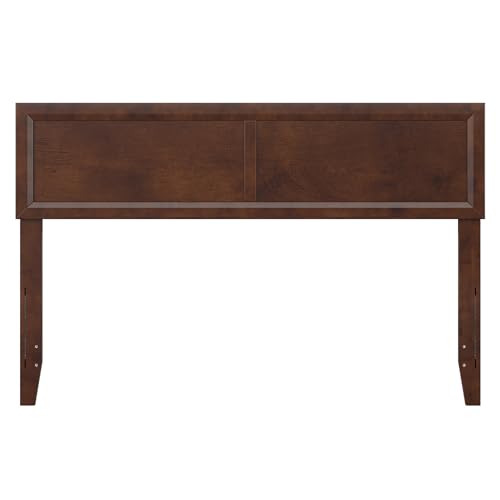 AFI, Sophia Adjustable Modern Queen Wood Headboard, Walnut - color: Walnut, size: Queen (U.S. Standard)