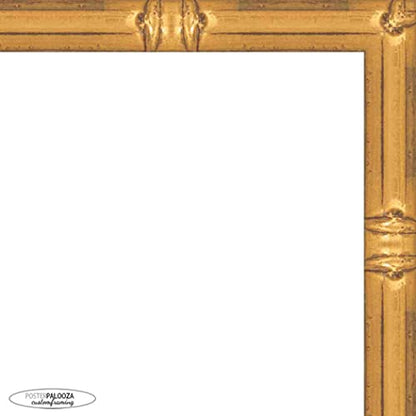 Pack of 4 Gold Bamboo 20x30 Picture Frames | Solid Wood | UV-Resistant Acrylic | Easy Gallery Wall Setup - color: Gold Bamboo, size: 20X30