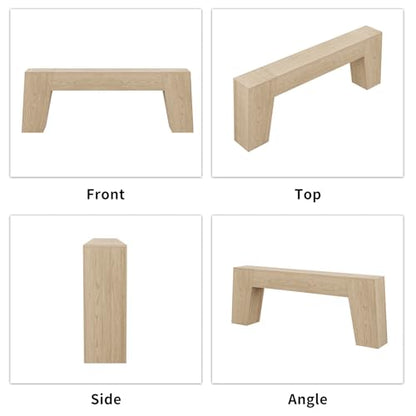 78-Inch Console Table for Entryway, Light Oak Brown | Extra Long Farmhouse Sofa Table Behind Couch, Natural Wood Accent Entrance Table for Living Room Hallway - color: Light Oak