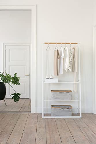 Brabantia - Linn Clothes Rack - Multi-Functional - Space Saver - Adjustable Shelves - Wardrobe Hanging - Drying Rack - Freestanding - Stable - White - Large - color: White, size: Large