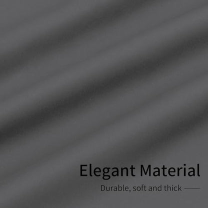 Easy-Going Blackout Curtains for Bedroom, Solid Thermal Insulated Grommet and Noise Reduction Window Drapes, Room Darkening Curtains for Living Room, 2 Panels (42x36 in, Grey) | Washable Grommet Top Window Drapes for Bedroom and Living Room, Noise Reducti