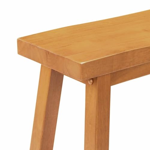 Boraam Sonoma Counter Height Backless Bench - Honey Oak Finish - color: Honey Oak Finish