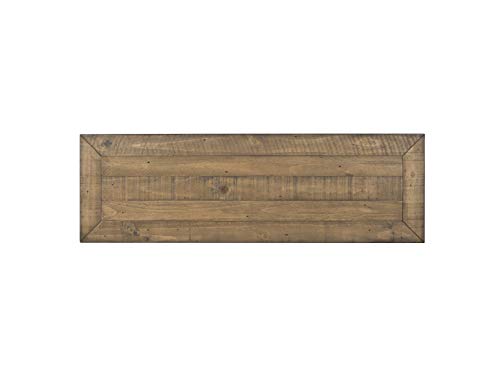 Martin Svensson Home Monterey Solid Wood Sofa Console Table, Natural | Farmhouse Style, Pine Wood, Two Drawers, Two Open Shelves for Storage - color: Reclaimed Natural