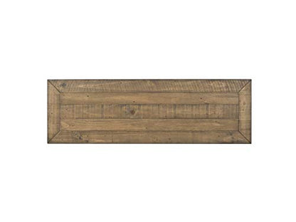 Martin Svensson Home Monterey Solid Wood Sofa Console Table, Natural | Farmhouse Style, Pine Wood, Two Drawers, Two Open Shelves for Storage - color: Reclaimed Natural
