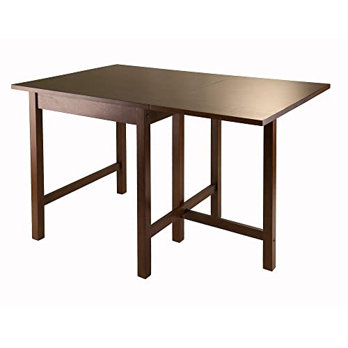 Winsome Lynden Drop Leaf Dining Table, for Dining Room, 30", Walnut