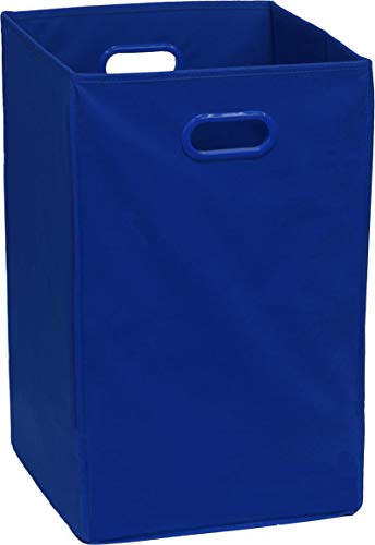 Simple Houseware Foldable Closet Laundry Hamper Basket, Dark Blue - color: Dark Blue
