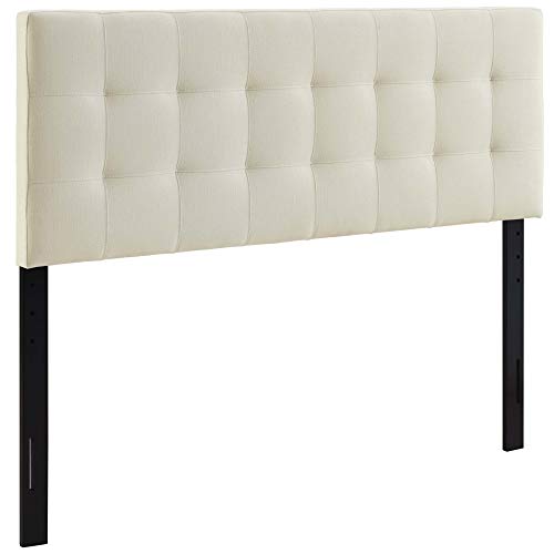 Ergode Lily Queen Upholstered Linen Fabric Tufted Headboard - Elegant Bedroom Upgrade