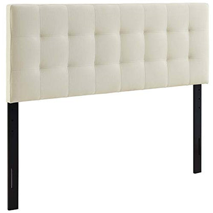 Ergode Lily Queen Upholstered Linen Fabric Tufted Headboard - Elegant Bedroom Upgrade