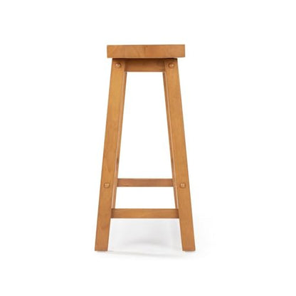 Boraam Sonoma Counter Height Backless Bench - Honey Oak Finish - color: Honey Oak Finish