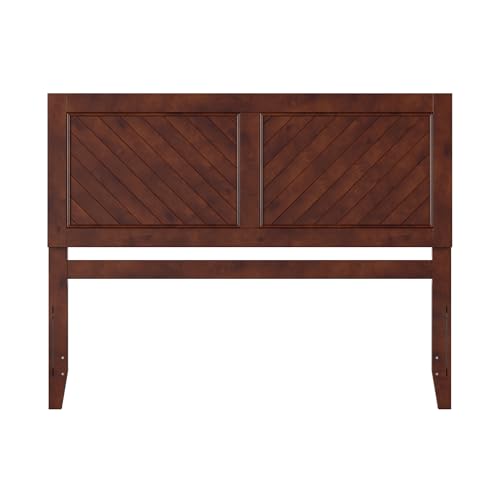 AFI, Canyon Queen Solid Wood Rustic Farmhouse Headboard, Walnut - color: Walnut, size: Queen (U.S. Standard)