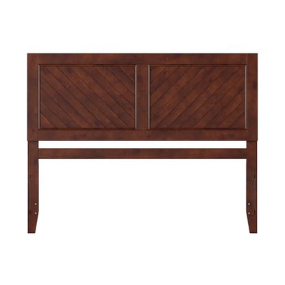 AFI, Canyon Queen Solid Wood Rustic Farmhouse Headboard, Walnut - color: Walnut, size: Queen (U.S. Standard)
