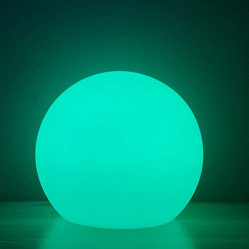 Borelor LED Ball Light, 6-Inch Rechargeable & Remote Control Globe Lights 16 RGB Colors Changing Indoor/Outdoor Night Light for Home/Party/Lawn/Desk Decoration - size: 6 inches