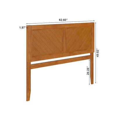 AFI, Canyon Queen Solid Wood Rustic Farmhouse Headboard, Light Toffee - color: Light Toffee, size: Queen (U.S. Standard)