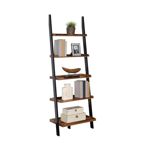Bookshelf Ladder - 5 Tier Display Shelf - Home Decor Storage Unit - Victorian Style Bookshelf