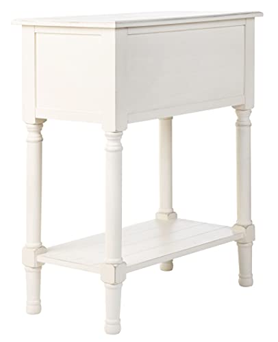 SAFAVIEH Furniture - Primrose 3-Drawer Console Table - Distressed White - Solid Wood - Farmhouse Classic Design - Ideal for Entryway, Living Room, Hallway, 23.5" W x 13" D x 29.5" H (CNS5707A) - color: Distressed White