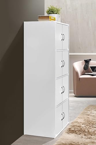 Hodedah Bookcase - color: White