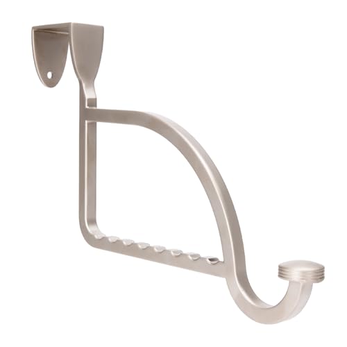 Design Hangers and Hooks, Extension Devices on Closet Doors, Alloy | for bedrooms and Laundry Rooms, Drying Racks, Alloy for Durability and Sturdiness, Satin Nickel - color: Satin Nickel