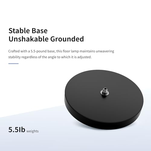 Reading Floor Lamp with Remote for Task, Craft, Architect | Non-Replaceable LED, 2000LM Bright, Dimmable, Small, Metal, Black, Gooseneck, for Living Room Bedroom, Standing Light - color: Black