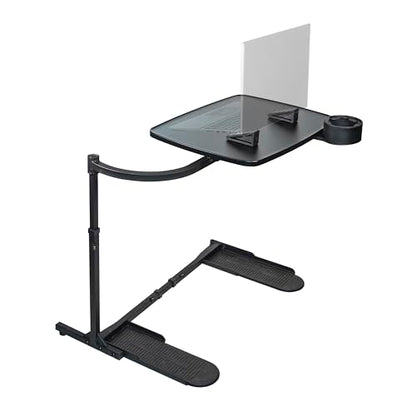 Stander Wonder Tray, Adjustable Swivel Table, Extra-Large Computer Stand, Couch Desk & Gaming Bench, TV-Trays for Eating on Couches, Chairs, Recliners with Laptop Wedges and Cup Holder, XL, Black - color: Black, size: X-Large