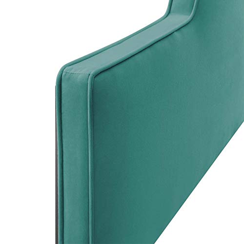 Dawn Performance Velvet King/California King Headboard - Enhance Bedroom Ambiance with Elegant Arching Silhouette, Stain-Resistant Upholstery, and Adjustable Height.