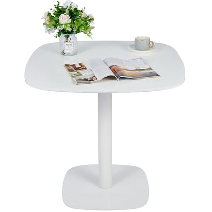 VONLUCE Modern Square Dining Table for 2 and 4 Person, 32 Inch Small Pedestal Kitche Dinner Table, Mid Century Style with 220lb Capacity, White - color: 32" White Squre