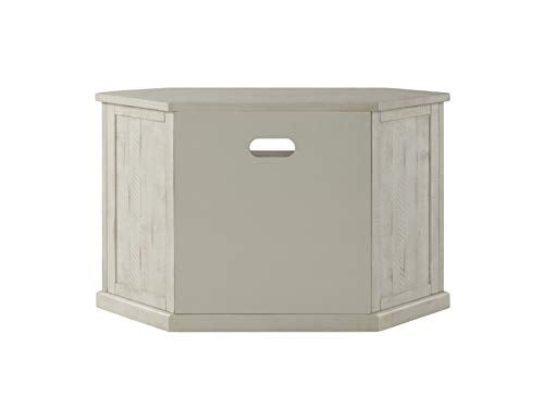 Martin Svensson Home Rustic Corner TV Stand All Antique White - color: All Antique White