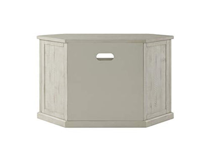 Martin Svensson Home Rustic Corner TV Stand All Antique White - color: All Antique White