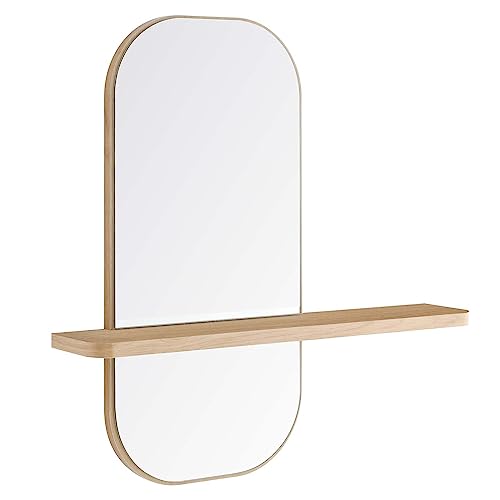 Modway EEI-6349-OAK Solstice Mirror, Oak - color: Oak
