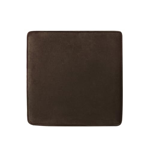 HomePop 18" Classic Square Storage Ottoman - Chocolate Brown Velvet - color: Chocolate Brown Velvet