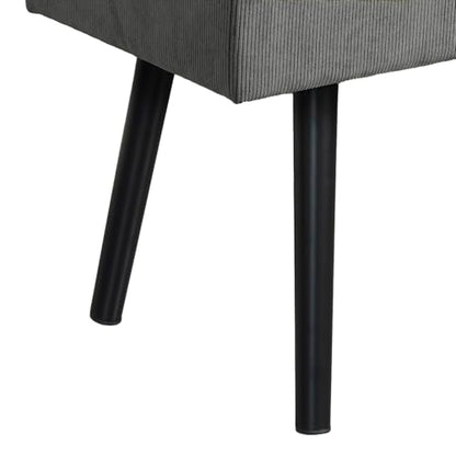 Comfy to go Entryway Bench - Grey Bench for Bedroom, Modern Ottoman End of Bed, Corduroy Padded Benches for Living Room, Foyer, Mudroom, Hallway - 39" L x 14" W x 17" H | Corduroy Padded Benches for Living Room, Foyer, Mudroom, Hallway - 39" L x 14" W x 1