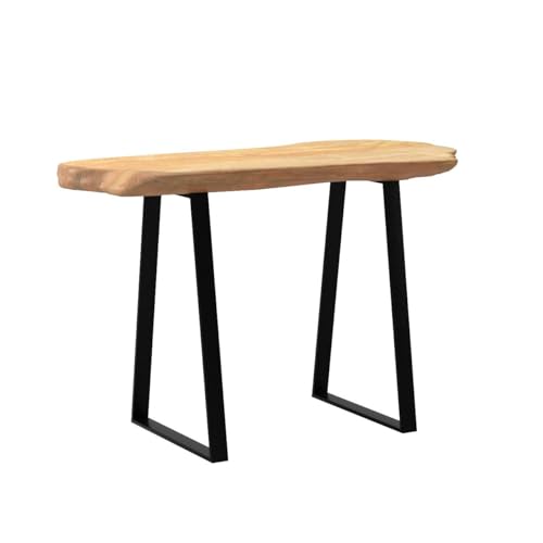 WELLAND Live Edge Cedar Entryway Bench with Metal Legs, 28" | Live edge cedar bench with sturdy metal legs adds natural warmth and functional seating to entryways and living spaces - color: Cedar Bench