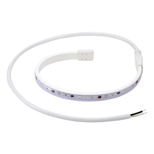 Maxxima 18 in. Hardwired LED Under Cabinet Strip Light, 690 Lumens, 3000K | Warm White, Kitchen and Living Room 120V White Cove Lighting, No Power Supply Needed - size: 18 Inch