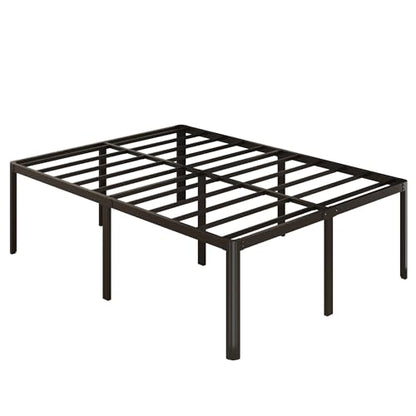 Yicensen 20 Inch Queen Bed Frame Rounded Corner Legs Platform Bed Frame Queen Size, Heavy Duty Easy Assembly, Noise Free, No Box Spring Needed, Black. - size: Queen, style: 20 Inch
