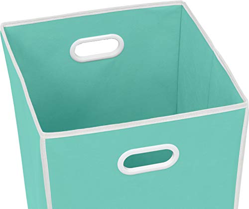Simple Houseware Foldable Closet Laundry Hamper Basket, Turquoise - color: Turquoise