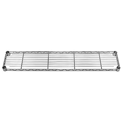 Shelving Inc. 8" d x 42" w Chrome Wire Shelving with 3 Tier Shelves | Weight Capacity 800lbs Per Shelf, Durable Kitchen and Garage Storage Shelves, Adjustable Shelf Organizer Storage Rack - size: 8" d x 42" w x 34" h