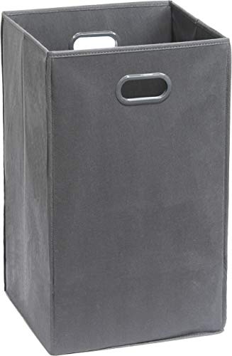 Simple Houseware Foldable Closet Laundry Hamper Basket, Dark Grey - color: Dark Grey
