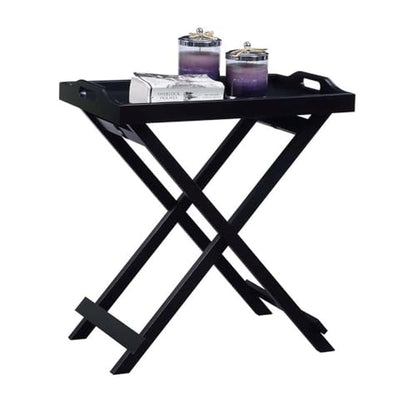 Convenience Concepts Designs2Go Tray Table, Black - color: Black