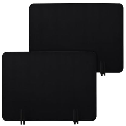 Desk Privacy Panel Set, Desk Partition Cubicle Wall Freestanding Noise-Reduction Panels Room Divider, Soundproof Partition with Support Feet for Office or Home Use (Black, 40 * 60 cm) - color: Black