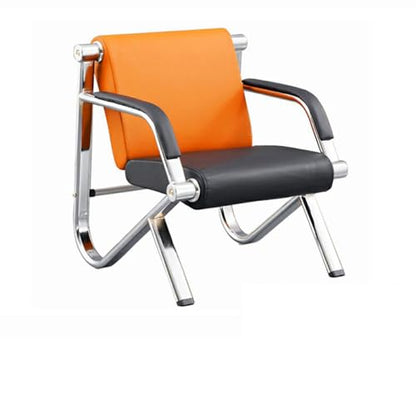 LITFAD Modern Simple Style Reception Chair Waterproof Sofa with Soft Seat, Arms & Alloy Legs, Leisure Sofas for Living Room Hotel Office, 3 Piece Set, 2 Chairs & 3-Seater Sofa - color: 3 Piece Set - 2 Chairs & 3-seater Sofa