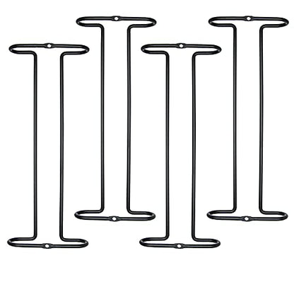 10 Inch Wine Glass Rack Under Cabinet Shelf Stemware Storage Hanging Hanger Organizer Glasses Holder with Drying Under Counter Metal for Kitchen and Bar Set of 2 Black - size: set of 2 black, style: Double Opening