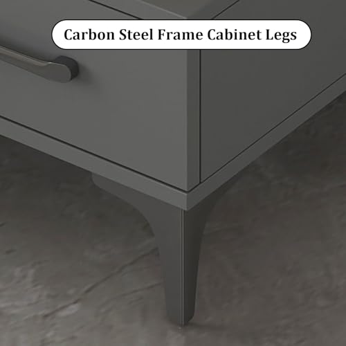 Coffee Table with Glass Tabletop,3-Tier Narrow End Tables,Nightstand Bedside Table Open Storage for Small Spaces,Living Room,Bedroom(90 * 30 cm/35.4 * 11.8 in, Teal)