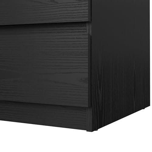 Tvilum Scottsdale 3 Drawer Chest in Black Woodgrain - color: Black Woodgrain