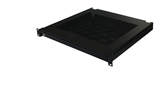 Penn Elcom EX-6301B 19 Inch Rack Mountable Vented Laptop/Tablet Drawer with Foam Wrist-Pad Support, Key Lock and Rear Cable Access - size: 19-Inch