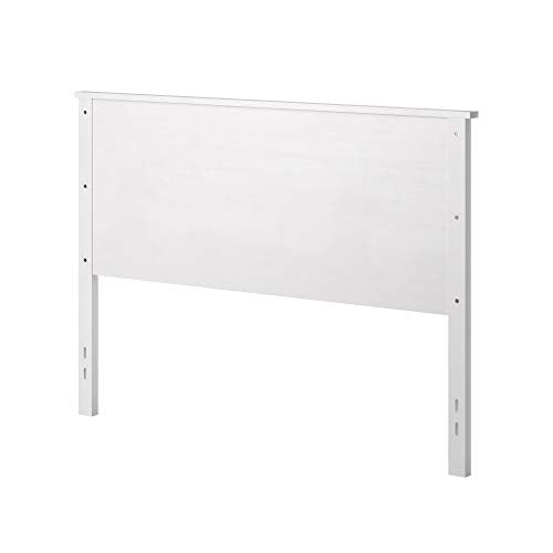 Farmhouse Style Wood Panel Headboard in Gloss White - Queen Size - color: Gloss White, size: Queen