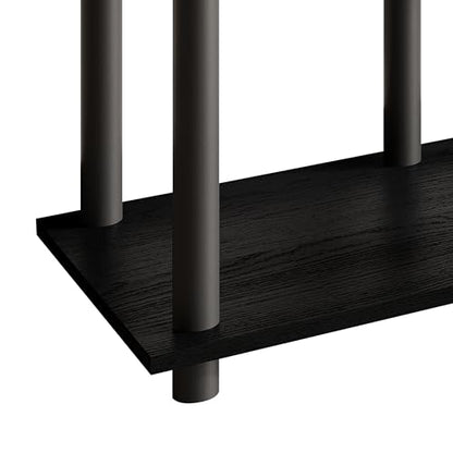Simple 3-Tier TV Stand with Open Storage Shelves, for TVs up to 50", Black - color: Black