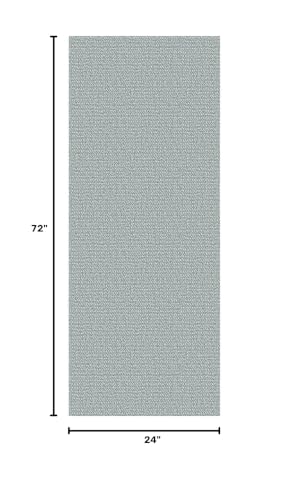 Washable Runner Rug, Non Slip Hall Runner, 2x6 Ft, Turquoise/Gray | Washable Braided Runner Carpet, Non Slip Rubber Dot Backed, For Hallway, Kitchen, Entryway, Bedroom, Laundry Room, Foyer - color: Turquoise/Gray, size: 2' x 6' (Rectangular)