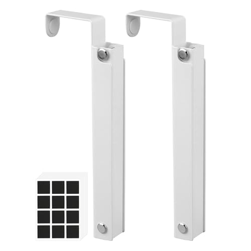 2 Pack Over The Door Hanger Folding Clothes Drying Rack with 12 Anti-Slip Pads, Metal Over The Door Drying Rack Space Saving Over-Door Clothing Hanger for Dorm Bedroom Laundry Room