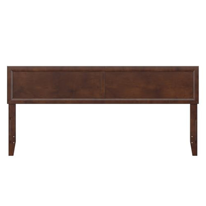 AFI, Sophia Adjustable Modern King Wood Headboard, Walnut - color: Walnut, size: King (U.S. Standard)