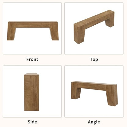 78-Inch Extra Long Sofa Console Table, Natural Oak Brown | Large Farmhouse Wood Behind Couch Table, Modern Accent Entrance Table for Entryway Foyer Living Room Hallway Home - color: Natural Oak